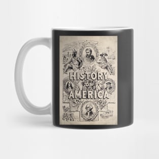 Old book cover - History of america Mug